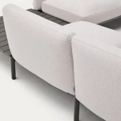 Kave Home Loungeset Sorells 4-Zits Beige/Naturel/Grijs