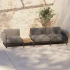 Kave Home Loungeset Sorells 3-Zits Grijs/Naturel