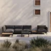 Kave Home Loungeset Sorells 5-Zits Grijs/Naturel