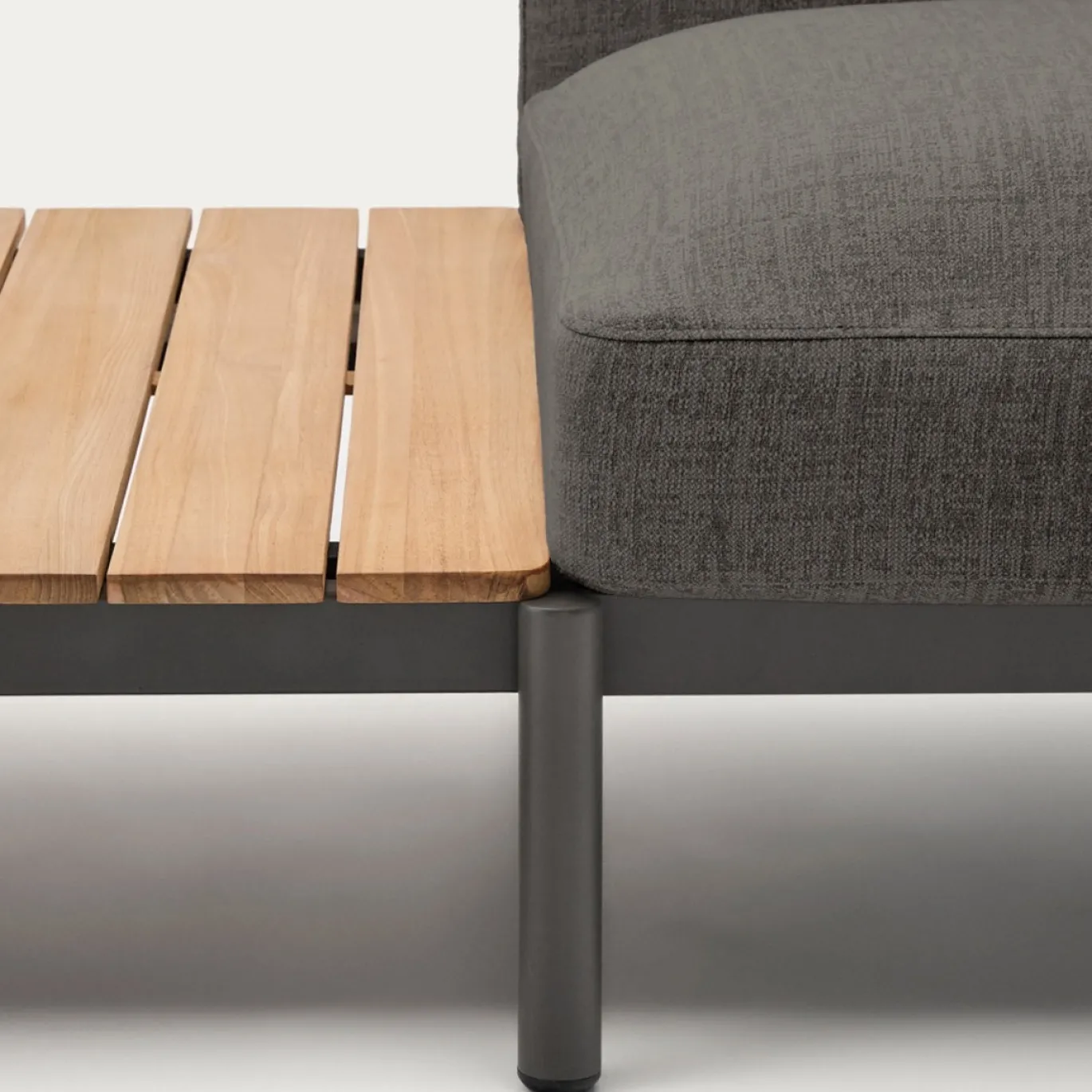 Kave Home Loungeset Sorells 5-Zits Grijs/Naturel