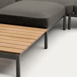 Kave Home Loungeset Sorells 5-Zits Grijs/Naturel