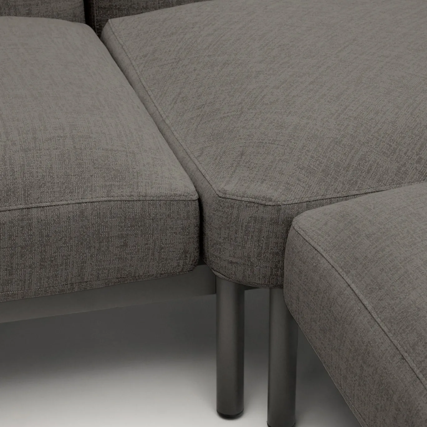 Kave Home Loungeset Sorells 5-Zits Grijs/Naturel
