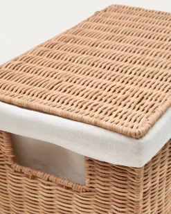 Kave Home Mand Indali Rotan Set Van 2 43x27cm/50x32cm