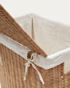 Kave Home Mand Indali Rotan Set Van 2 43x27cm/50x32cm
