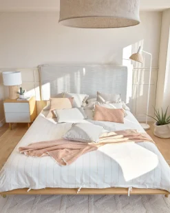 Kave Home Nachtkastje Anielle Massief Essenfineer 50x58,4cm