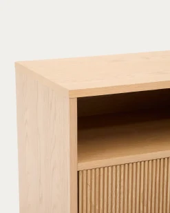 Kave Home Nachtkastje Helvine 1 Lade Eikenfineer 60x52cm
