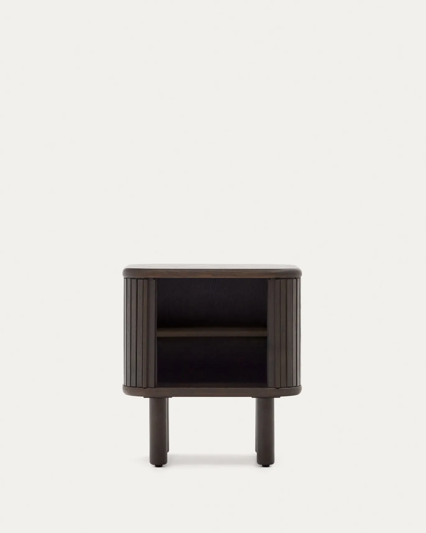 Kave Home Nachtkastje Mailen Essenfineer Zwart 50x55cm