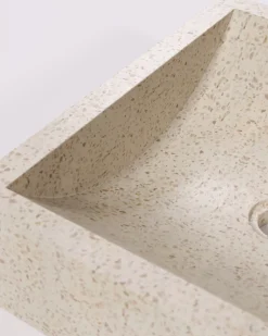 Kave Home Opzetwastafel Delina Wit Terrazzo 40x45cm
