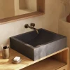 Kave Home Opzetwastafel Delina Zwart Terrazzo 40x45cm