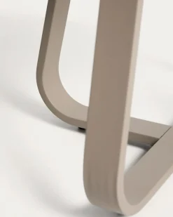 Kave Home Outdoor Bijzettafel Tamaris Aluminium Taupe Ø48cm