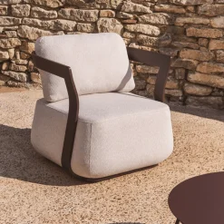 Kave Home Outdoor Fauteuil Tamaris Aluminium Bruin