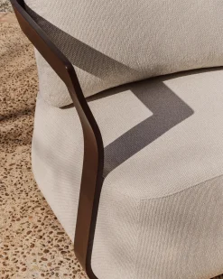 Kave Home Outdoor Fauteuil Tamaris Aluminium Bruin