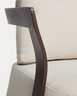 Kave Home Outdoor Fauteuil Tamaris Aluminium Bruin