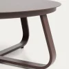 Kave Home Outdoor Salontafel Tamaris Aluminium Bruin Ø48cm