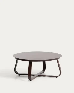 Kave Home Outdoor Salontafel Tamaris Aluminium Bruin Ø48cm