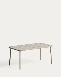 Kave Home Outdoor Salontafel Brai Staal Taupe 90cm