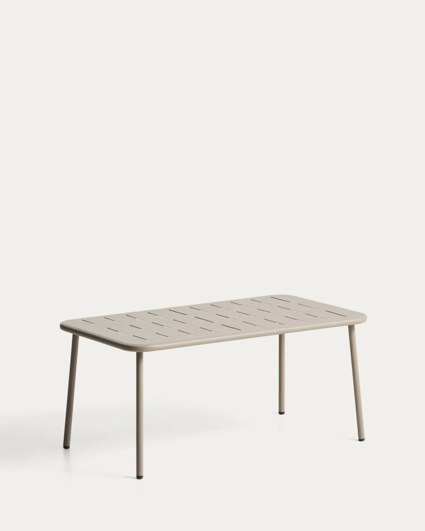 Kave Home Outdoor Salontafel Brai Staal Taupe 90cm
