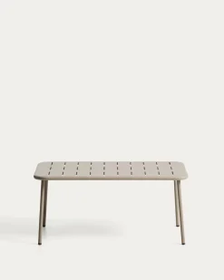 Kave Home Outdoor Salontafel Brai Staal Taupe 90cm