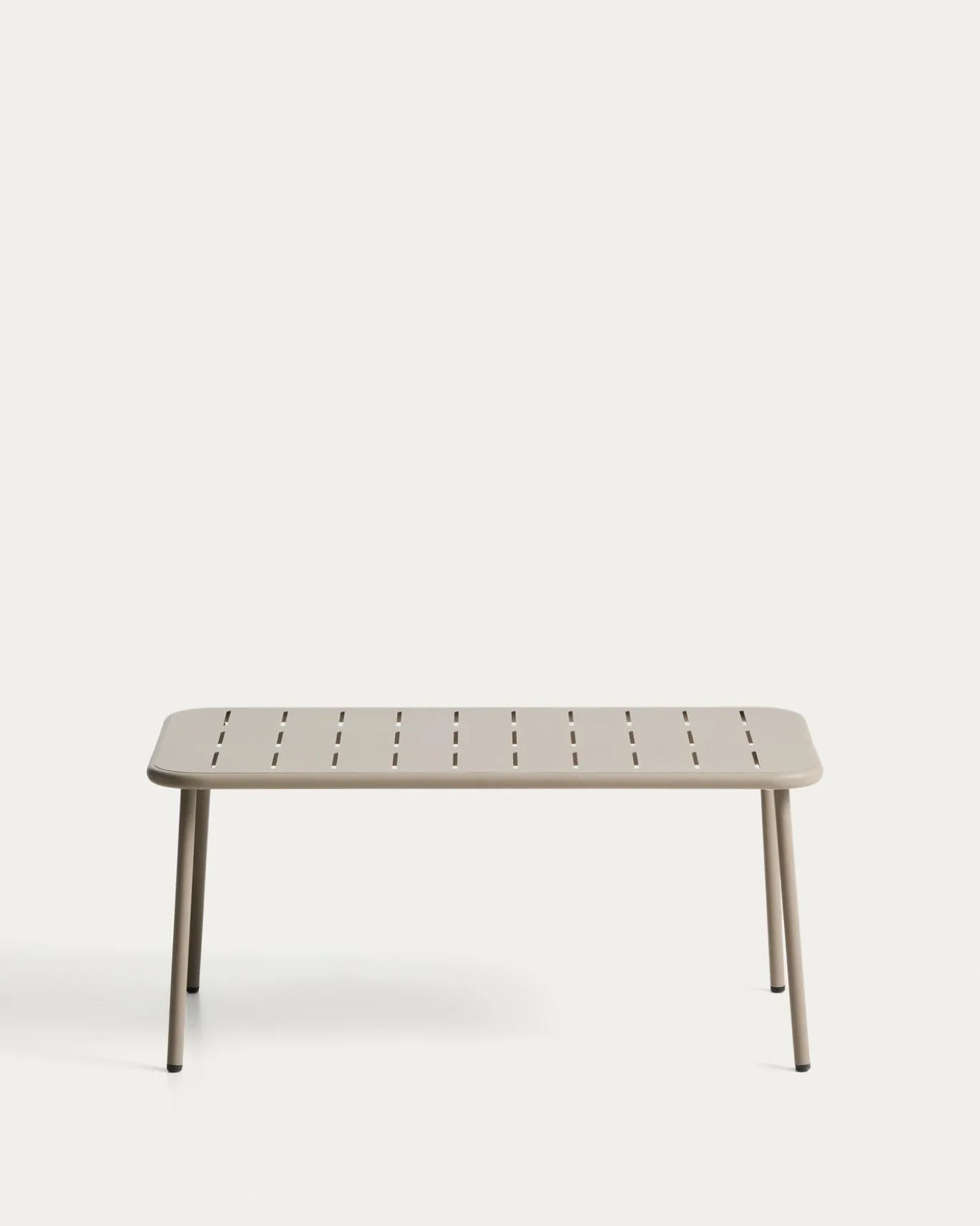 Kave Home Outdoor Salontafel Brai Staal Taupe 90cm