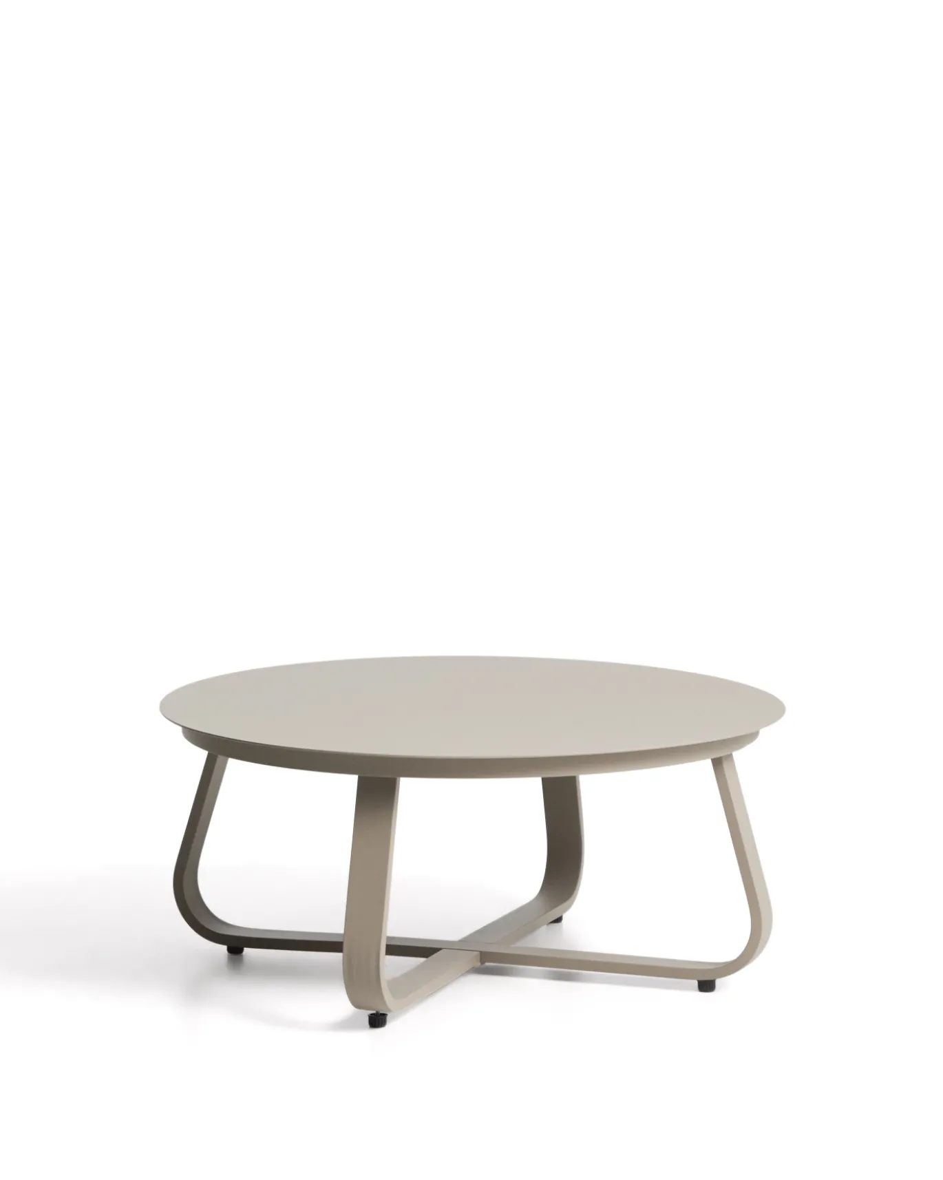 Kave Home Outdoor Salontafel Tamaris Aluminium Taupe Ø48cm