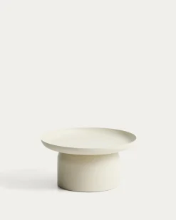 Kave Home Outdoor Salontafel Arcola Aluminium Beige Ø70cm