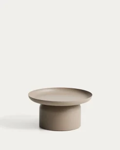 Kave Home Outdoor Salontafel Arcola Aluminium Taupe Ø70cm