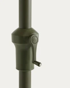 Kave Home Parasol Milna Staal Groen Beige Ø300cm