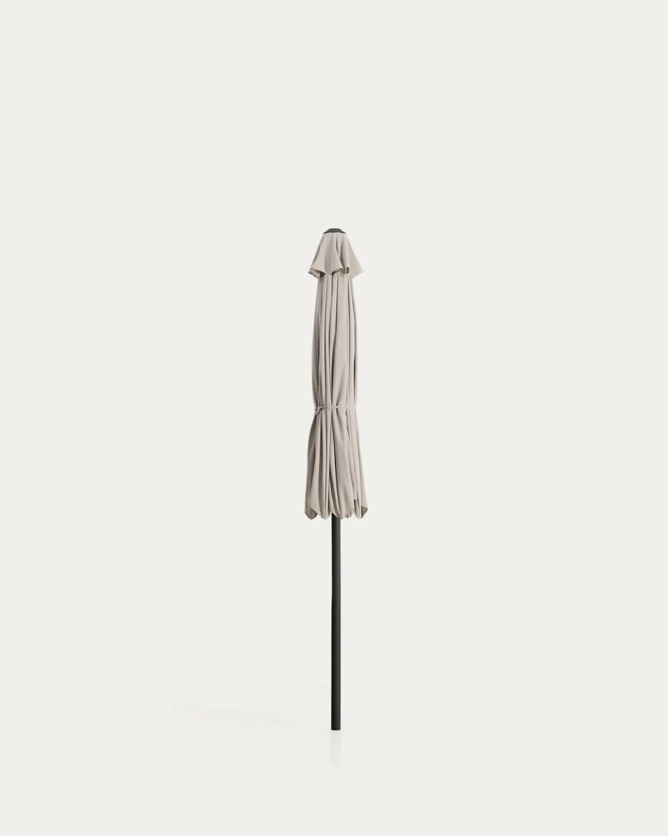 Kave Home Parasol Milna Staal Grafiet Beige Ø300cm