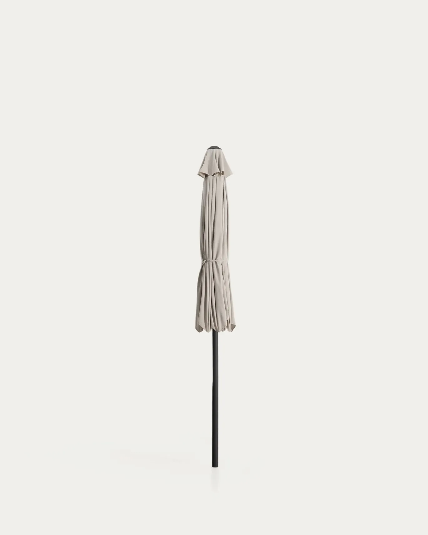 Kave Home Parasol Milna Staal Grafiet Beige Ø300cm