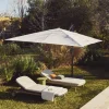 Kave Home Parasol Noli Excentrisch Aluminium Grafiet Beige Ø300cm
