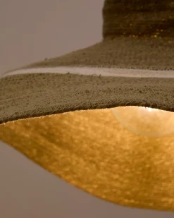 Kave Home Plafondlamp Albenya Naturel Katoen Ø90cm