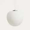 Kave Home Plafondlamp Ardali Glas Staal Ø40cm