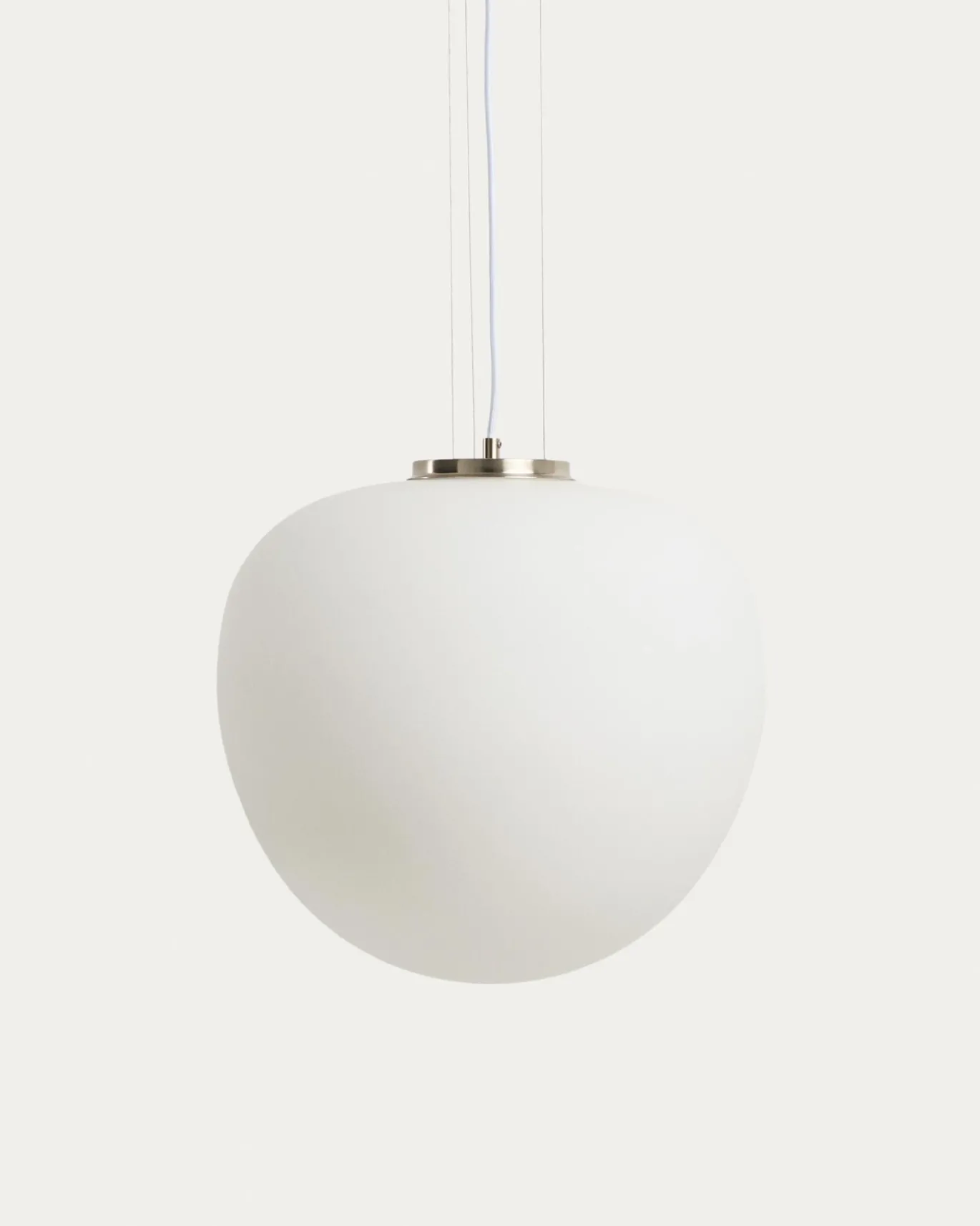 Kave Home Plafondlamp Ardali Glas Staal Ø40cm
