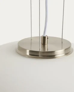 Kave Home Plafondlamp Ardali Glas Staal Ø40cm