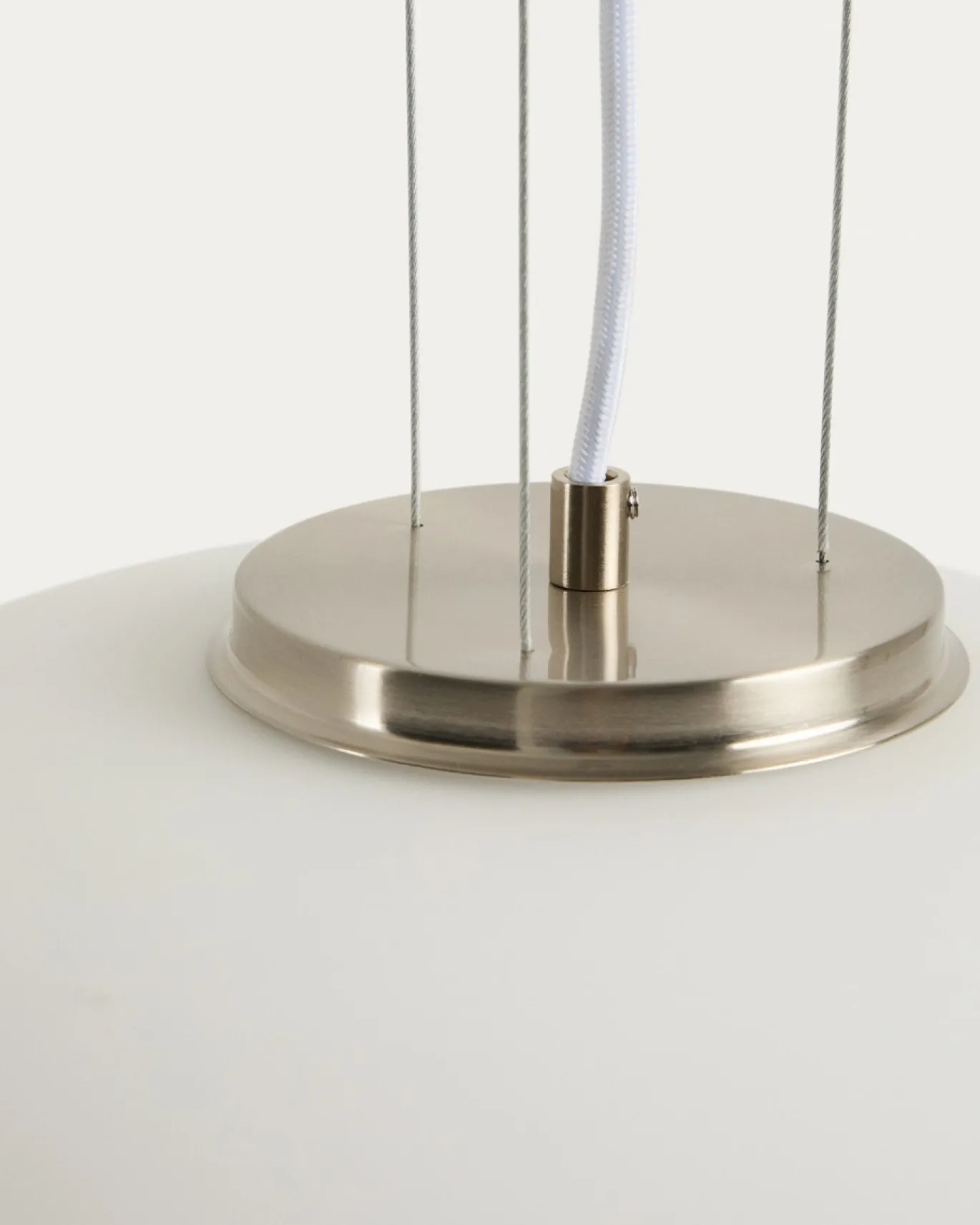 Kave Home Plafondlamp Ardali Glas Staal Ø40cm
