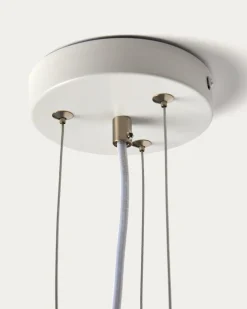 Kave Home Plafondlamp Ardali Glas Staal Ø40cm