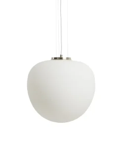 Kave Home Plafondlamp Ardali Glas Staal Ø40cm