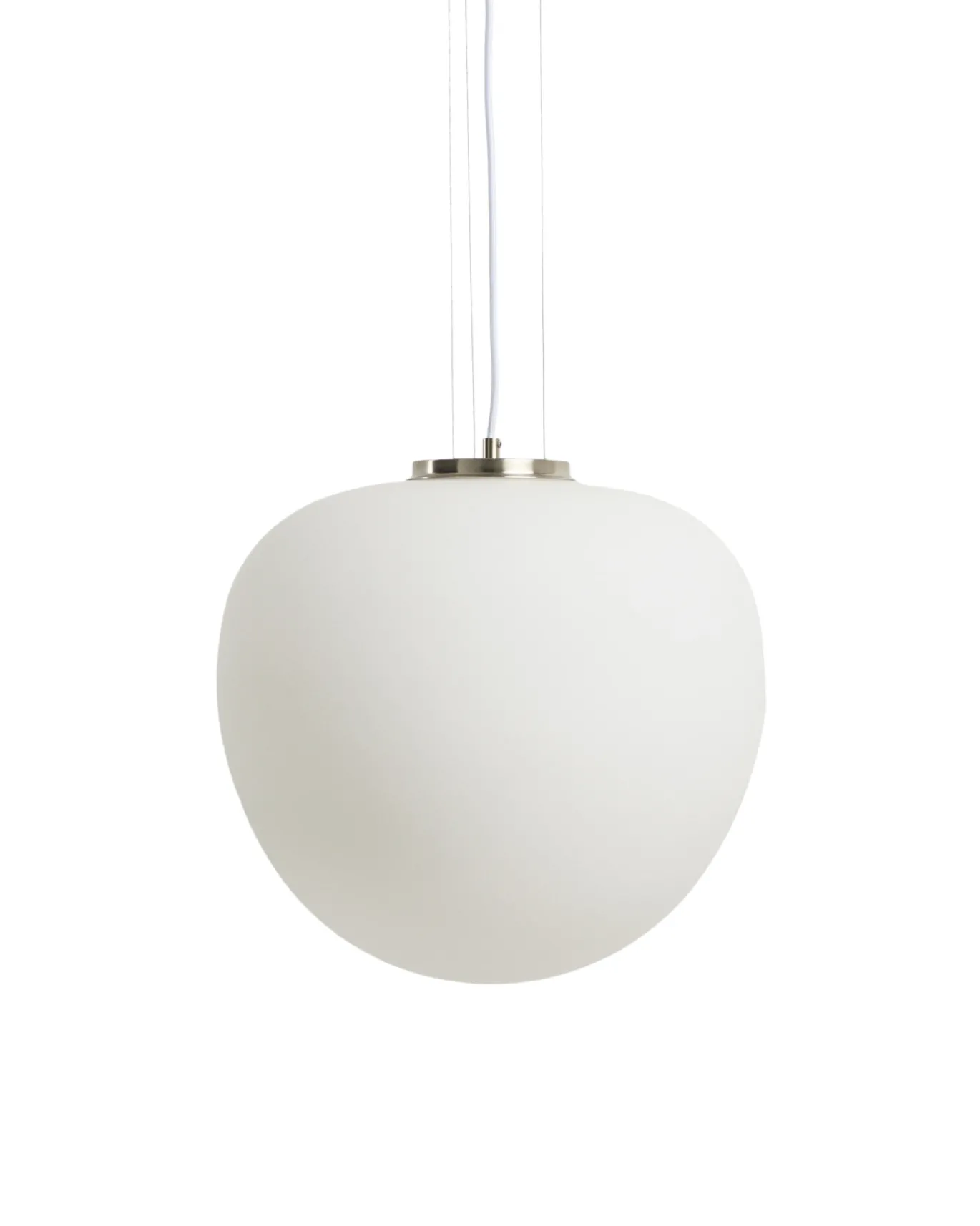Kave Home Plafondlamp Ardali Glas Staal Ø40cm