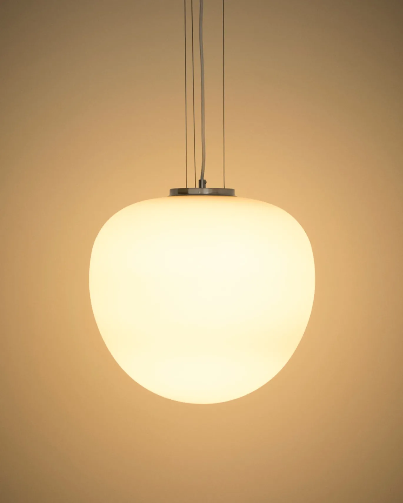 Kave Home Plafondlamp Ardali Glas Staal Ø40cm