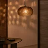 Kave Home Plafondlamp Balma Bruin Glas Ø40cm