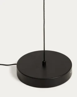 Kave Home Plafondlamp Bow Zwart Aluminium Ø16cm