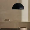 Kave Home Plafondlamp Catlar Zwart Metaal Ø40cm