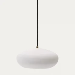 Kave Home Plafondlamp Inda Metaal Wit Ø30cm