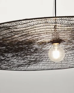 Kave Home Plafondlamp Makai Metaal Zwart Ø100cm