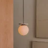 Kave Home Plafondlamp Malachi Glas en Travertijnsteen