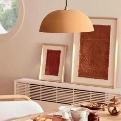 Kave Home Plafondlamp Nibla Metaal Terracotta Ø46cm