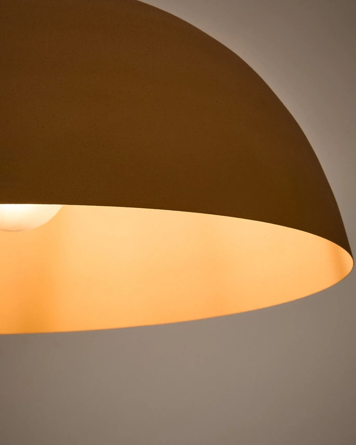 Kave Home Plafondlamp Nibla Metaal Terracotta Ø46cm