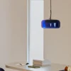 Kave Home Plafondlamp Reig Blauw Glas Ø38cm