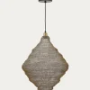 Kave Home Plafondlamp Sarraco Goudkleurig Metaal Ø58cm