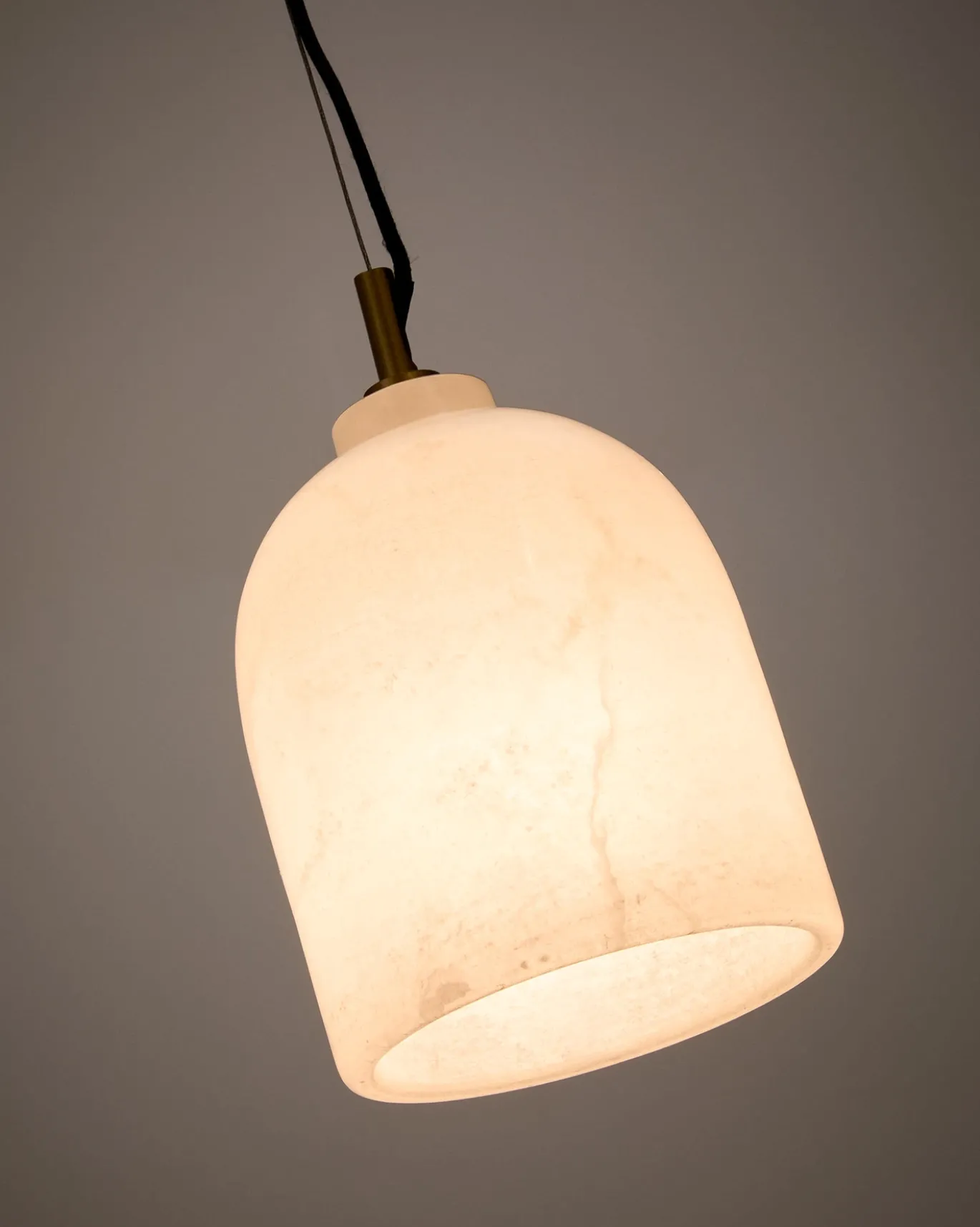 Kave Home Plafondlamp Shenli Albast Ø15cm